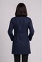 Women's Shirt Collar Long Sleeve Long Length White, Black, Navy Blue Alpaca Fabric Doctor and Nurse Coat - 5