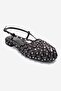 Liss Black and White Polka Dot Women's Sandals - 3