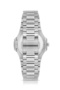 Premium Double Clip Men's Wristwatch with Calendar Silver Navy Blue Color Pl-7089E2X - 4