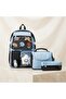 Children's 3-Piece School Bag Set, 6-Compartment Backpack, Thermal Lunch Bag and Pencil Case - 6