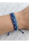 Blue Tone Beaded Multi-Strand Bracelet - 3