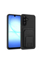 Galaxy A17 Case with Card Holder and Stand, Camera Raised Silicone