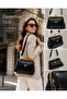 Women's Clip-On Scholarship 4-Compartment Faux Leather Adjustable Strap Hand Shoulder and Crossbody Bag - 2