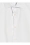 Ozmarka New Season White Slim Fit Dobby Men's Shirt - 6