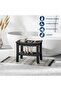 HDPE Shower Bench with Storage Shelf Bathroom Stool - 7
