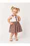 Eylül Paisley Lace Collared Girls' Dress & Bonnet Set - 3