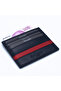 Navy Blue-Red Unisex Leather Card Holder 0244Şli6 - 3