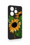 Tecno Spark 10 Pro Compatible Silicone Case with Sunflower Pattern - 3