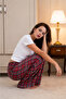 2-Piece Women's 100% Cotton Combed Single Jersey Double Set Pajama Bottoms - 6