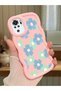 Redmi Note 10S Compatible Case Camera Protector Pink Silicone Couple Phone Case Floral Pattern