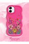 Samsung Galaxy A06 Compatible Case Camera Protector Red Silicone Couple Phone Case Floral Pattern - 2