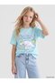 Alita City Lcw Kids Green Oval Collar Cinnamoroll Printed Girls' T-Shirt with a Difference - 2