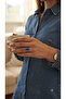Blue Apatite Natural Stone Alloy Single Stone Ring - 2