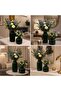 Ceramic Bohemian Green 2-Piece Vase - 2
