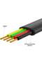 RJ9/RJ22 4C 1.5 Meter Spring Type Telephone Cord Cable-Black - 3