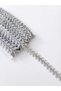 Decorative Ornament Strip, Plastic Stone Strip with a Shiny Crystal Look 1 Meter Silver -It Has the Feature of Being Able to Be Sewn. It Can Be Used in Many Areas Such as Clothing, Accessories, Shoes, Bags, or Home Textiles. - 3