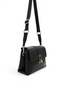 Black - Black Plain Women's Crossbody Bag Sp1287 - 2
