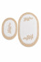 Mink 2-Piece Lace Non-Slip Leather Based Oval Bath Mat with Tassels Washable Bath Set Regio - 2