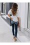 Women's Short Sleeve Pleated Honey Sleeve Wrap Blouse - 3