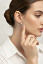 Women's Gray Color Flat Wide Hoop Steel Earrings - 2