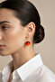 Cherry Design Yellow Tone Bijoux Earrings - Stylish Dangle Earrings with Vibrant Color Transition - 2