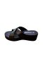 Women's Wedge Heel Flat Model Soft Slippers - 3