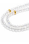 Crystal Prayer Beads 6 mm with Rose Tassel |   Crystal Glass Prayer Beads, Pearl Detailed, Gold Accessories, Gift Zikir Prayer Beads - 3