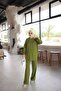 Women's Striped Long Sleeve Relaxed Fit Two-Piece Set