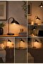 Nordic Arc Black Metal Table Lamp – Modern Decorative Study and Bedside Lampshade - 3