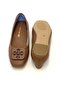 Square-Toed Genuine Leather Buckle Ballet Flats - 2