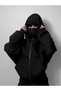 Balaclava Printed Ninja Hoodie Sweatshirt - 4