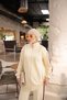 Women's Zippered and Double Stripe Detailed Hijab Tracksuit Set - Two-Piece Sports Set - 3