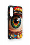 Samsung A56 Compatible Colorful Eye-Pop Patterned Silicone Case - 3