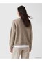 Lcw Everyday Brown V-Neck Women's Knitwear Cardigan - 3