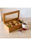 Tea storage box, bamboo, 8 compartments, - 5