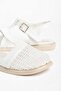 Women's Sandals White Shoes Tulle Upper Poly Sole - 3