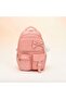Imported Fabric Orthopedic School Bag with Polka Dot Ribbon and Accessories, Six Compartments and Waist Strap - 2