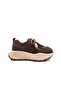 Genuine Suede Leather 5 cm High Sole Brown Native Casual Shoes - 2