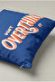 Blue Don'T Overthink It Written Cushion Cover 294 – No Overthinking Design 45X45 cm - 3