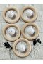 Amigurumi Rattle Ring, Rattle Ball and Screw Eye Set of 5