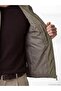 Regular Fit Stand Collar Men's Puffer Vest (W6) - 3