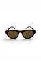 Haylou Brown Round Women's Sunglasses - 56 Ekartman Uv400 Protected - 4