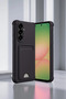 Aconcept Galaxy A36 Case Kelvin Silicone with Business Card Holder - (112552) Dark Green - 2