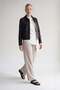 Khaki High Waist Linen Trousers
