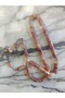 Milky Brown Marbled Cylinder Cut Skillfully Crafted Crimped Amber Prayer Beads - 5