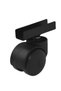 Swivel Long U-Plate 50' Ball Bearing 18 mm Plywood Table Cabinet Coffee Table Furniture Caster Wheel 4 Pieces - 3