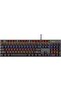 Wired Gaming Mechanical Blue-Switch Keyboard - 104-keys RGB Backlit USB Mechanical Keyboard - for PC Gaming and Office Working (Black) - 4