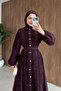 Romantic Lace Detailed Dress Plum - 2