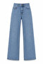 High Waist Stone Detailed Straight Jean Pants - 5