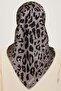 Silk Scarf 2025 Winter - 9249-38 Smoked Black Twi̇ll - 4